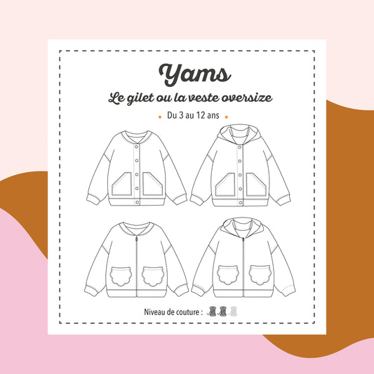 Sweat & gilet Yams 3 à 12 ans - Marmaï