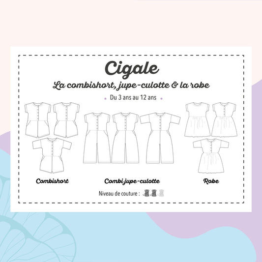Combinaison et robe Cigale 3 à 12 ans - Marmaï