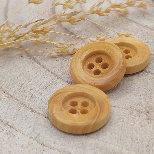 Boutons en bois- 22 mm