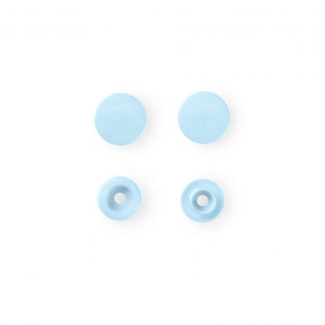 Boutons pression ronds Color Snap - 12,4 mm - Prym bleu ciel