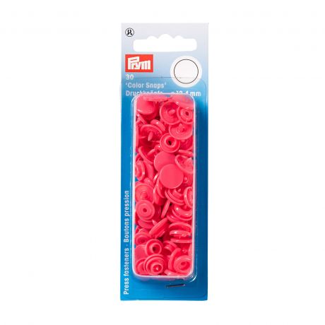 Boutons pression ronds Color Snap - 12,4 mm - Prym fuschia