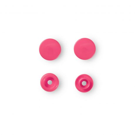 Boutons pression ronds Color Snap - 12,4 mm - Prym fuschia