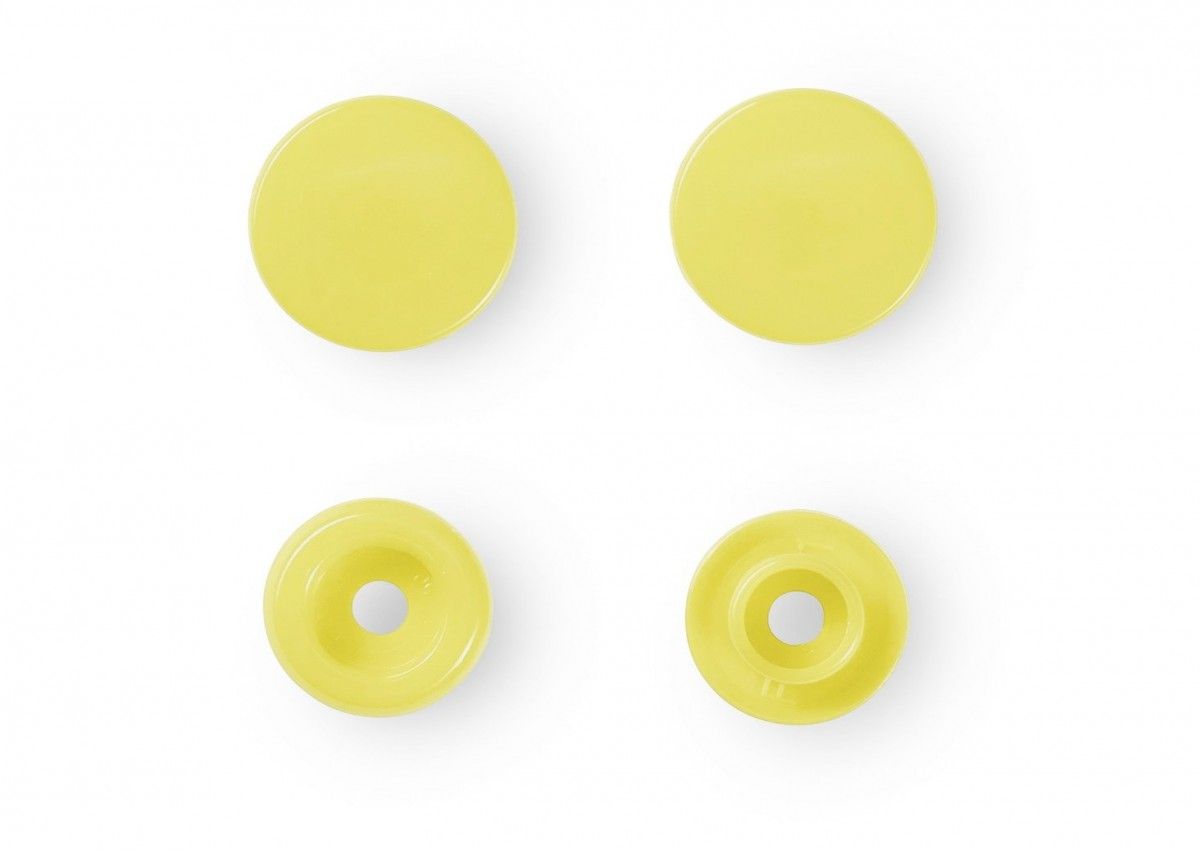 Boutons pression ronds Color Snap - 12,4 mm - Prym jaune banane
