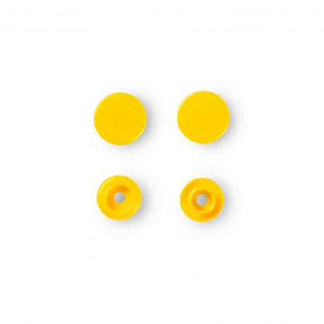 Boutons pression ronds Color Snap - 12,4 mm - Prym jaune soleil