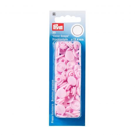 Boutons pression ronds Color Snap - 12,4 mm - Prym rose