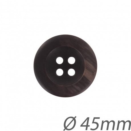 Boutons manteau "marron"- 45 mm