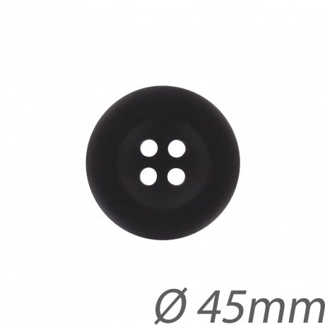 Boutons manteau noir - 45 mm