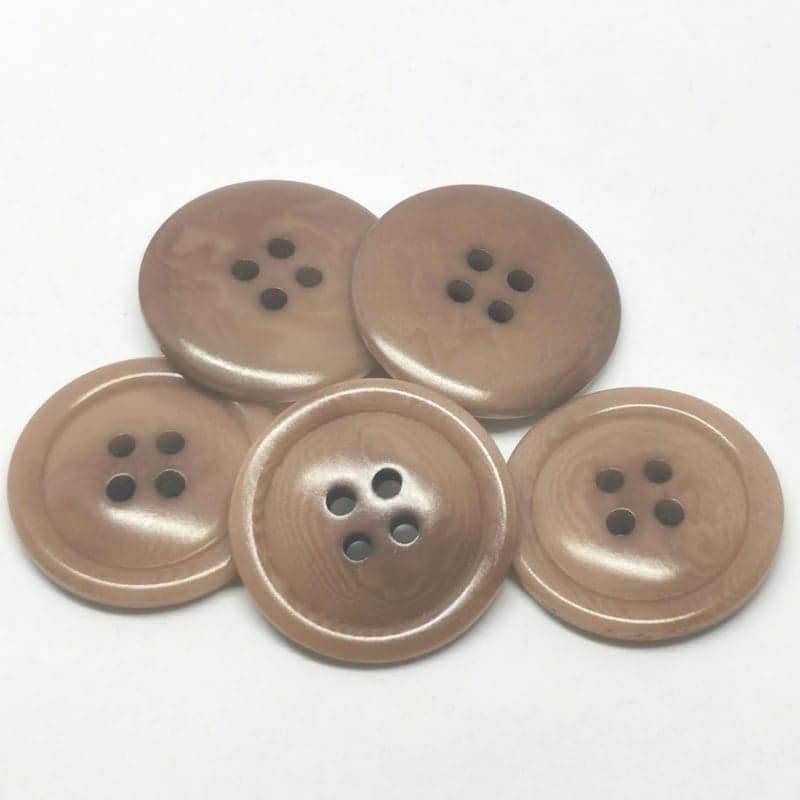 Boutons marron foncé - 25 mm