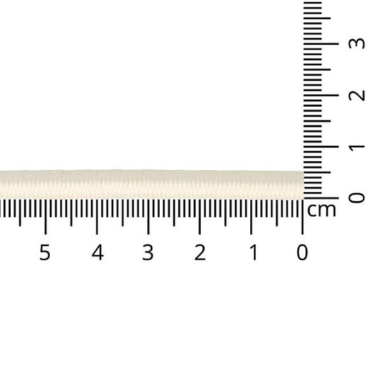 Elastique rond 5mm - blanc