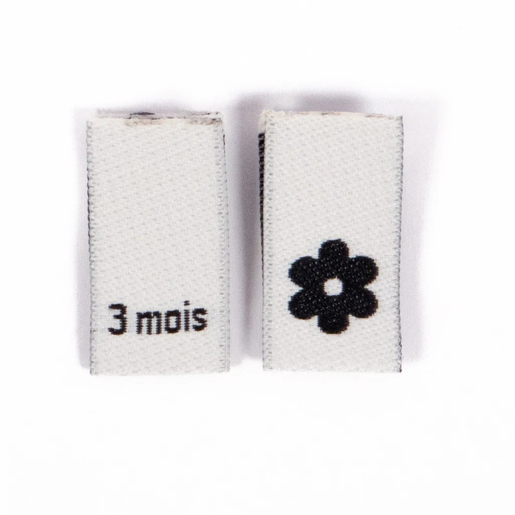 Etiquettes à coudre - Taille -  Ikatee