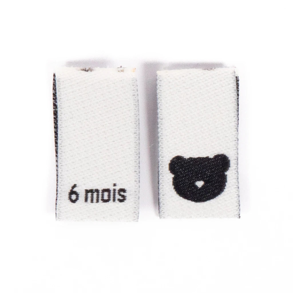 Etiquettes à coudre - Taille -  Ikatee