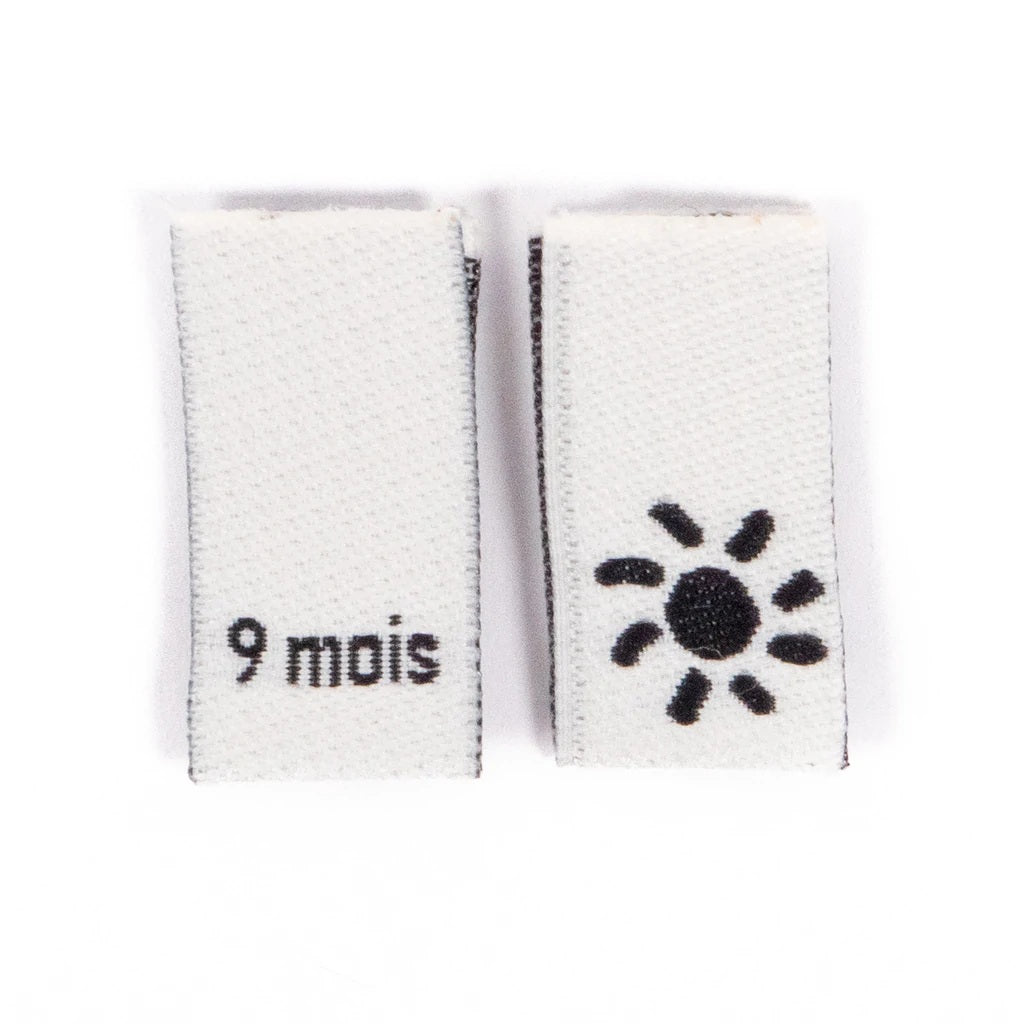 Etiquettes à coudre - Taille -  Ikatee