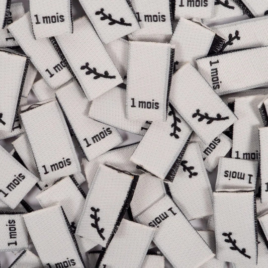 Etiquettes à coudre - Taille -  Ikatee