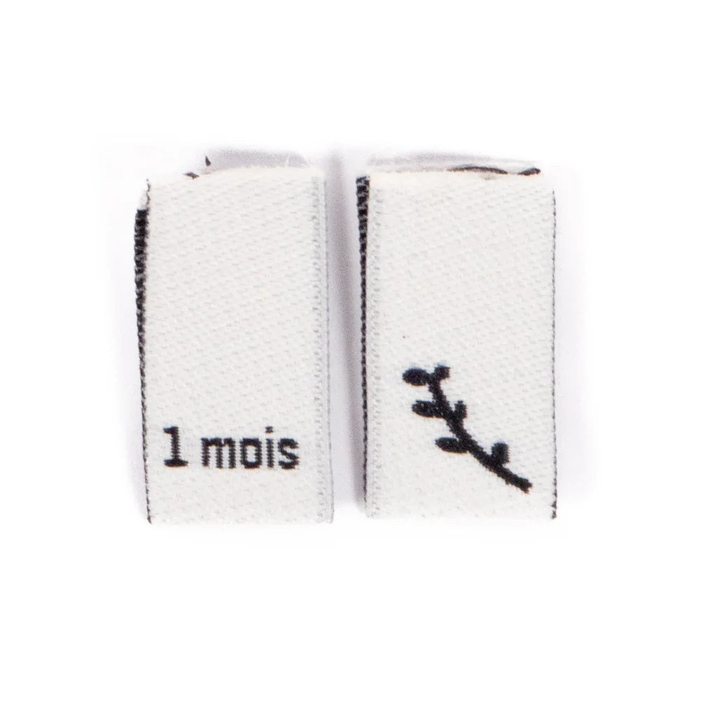 Etiquettes à coudre - Taille -  Ikatee