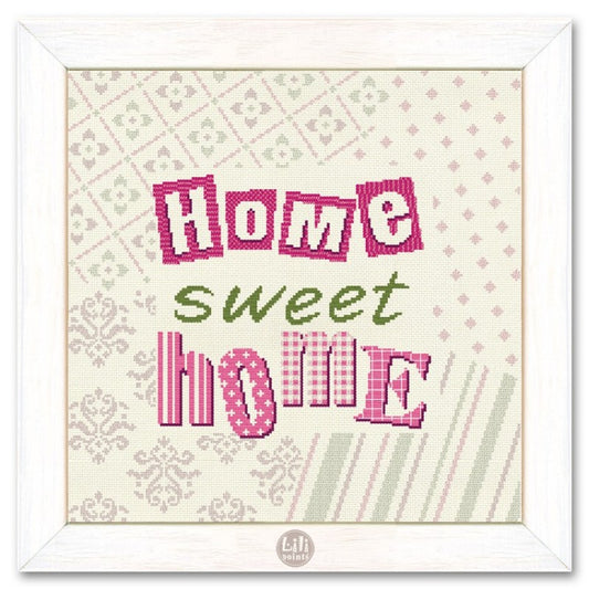 Fiche point de croix - Home sweet home - Lili Points