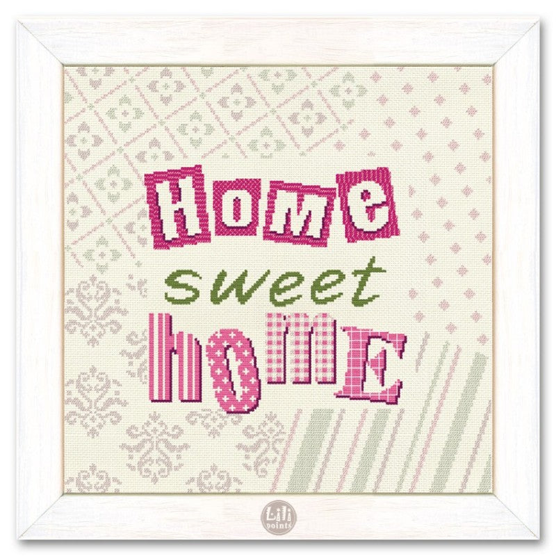 Fiche point de croix - Home sweet home - Lili Points