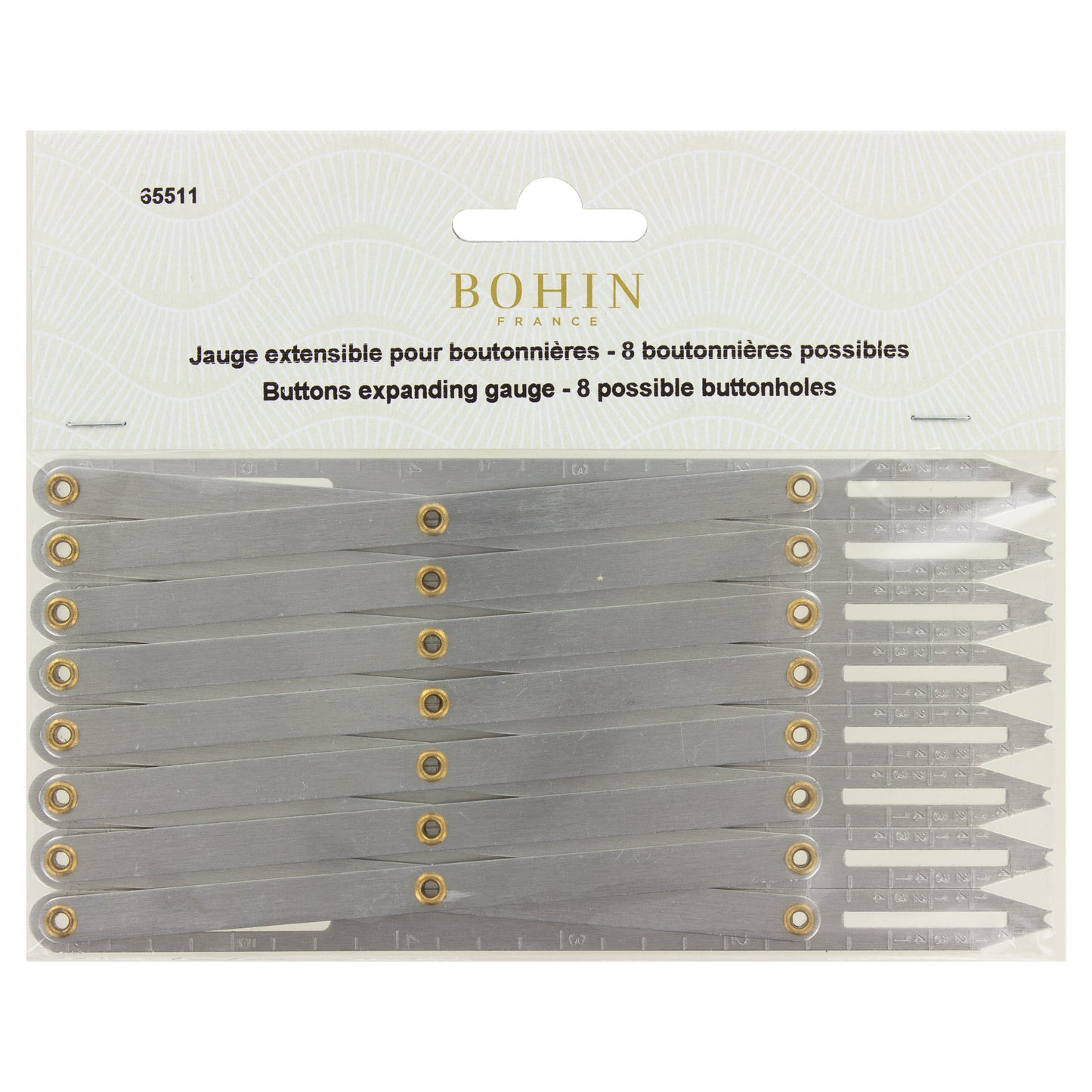 Jauge extensible à boutonnières - Bohin