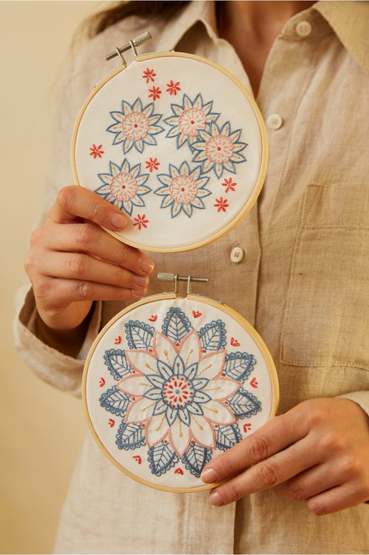 Kit Mindful making - DMC - Broderie - Fleurs du levant