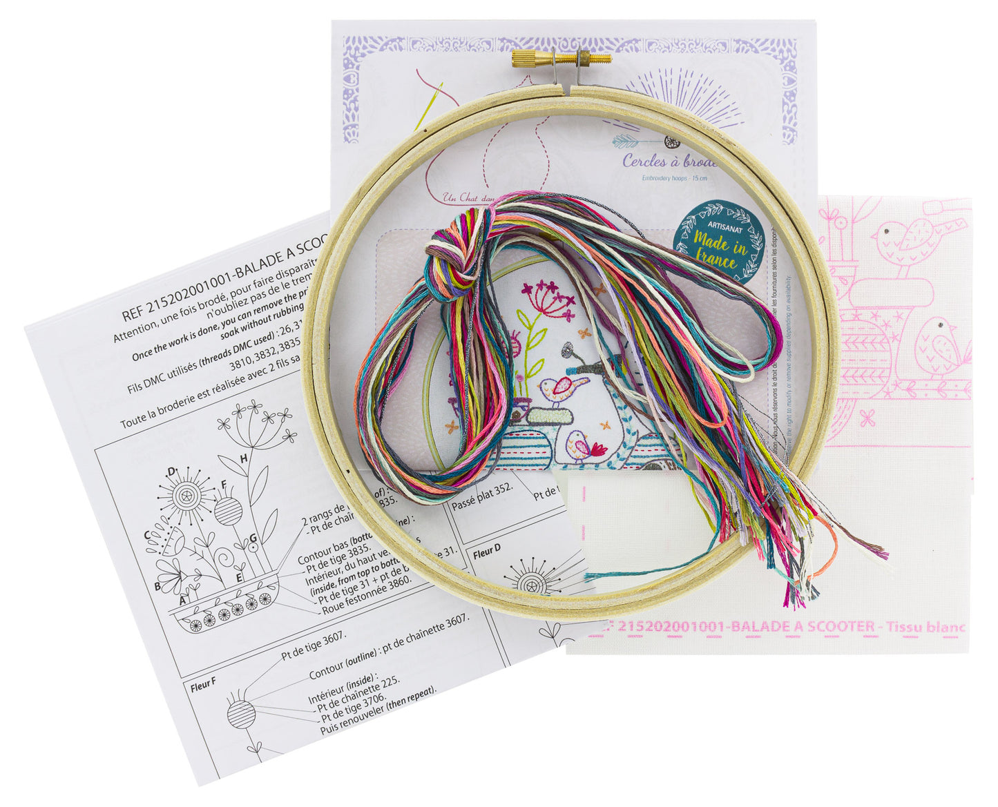 Kits de broderie - Un chat dans l'aiguille