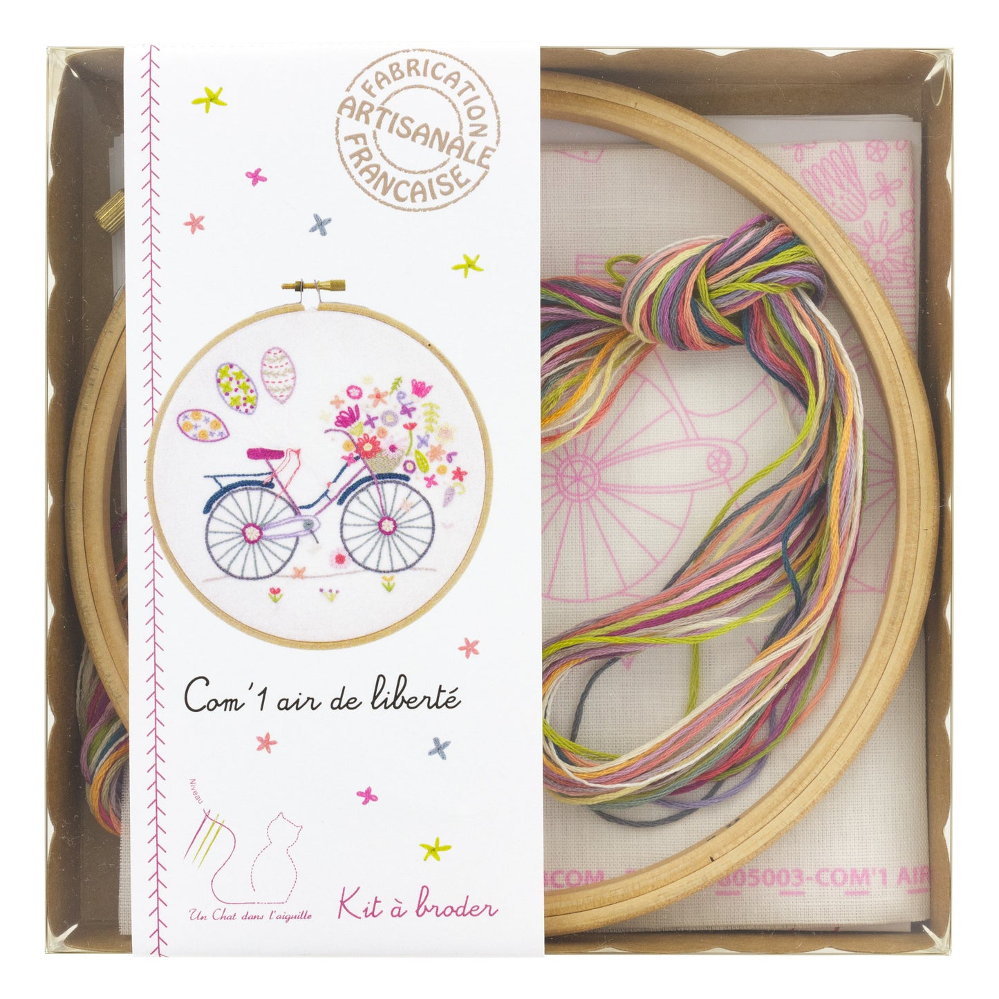 Kits de broderie - Un chat dans l'aiguille