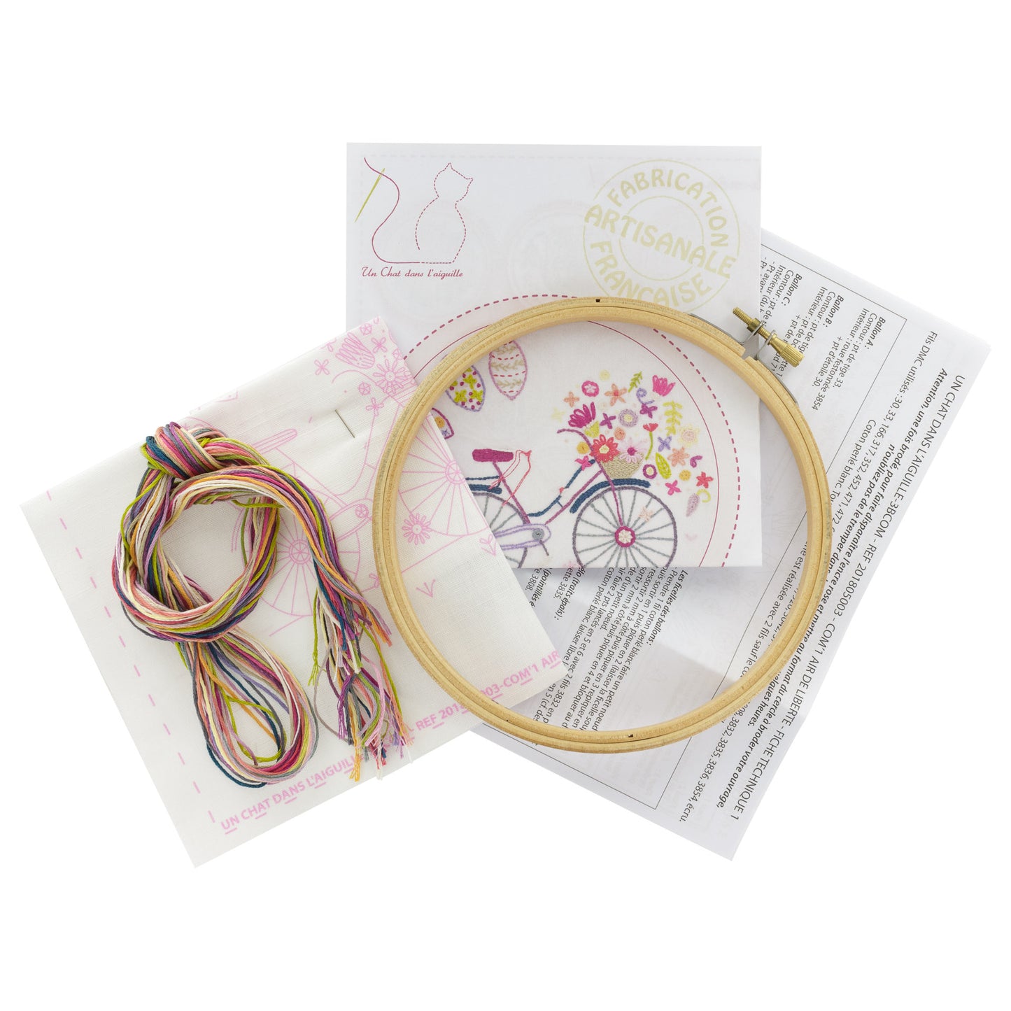 Kits de broderie - Un chat dans l'aiguille