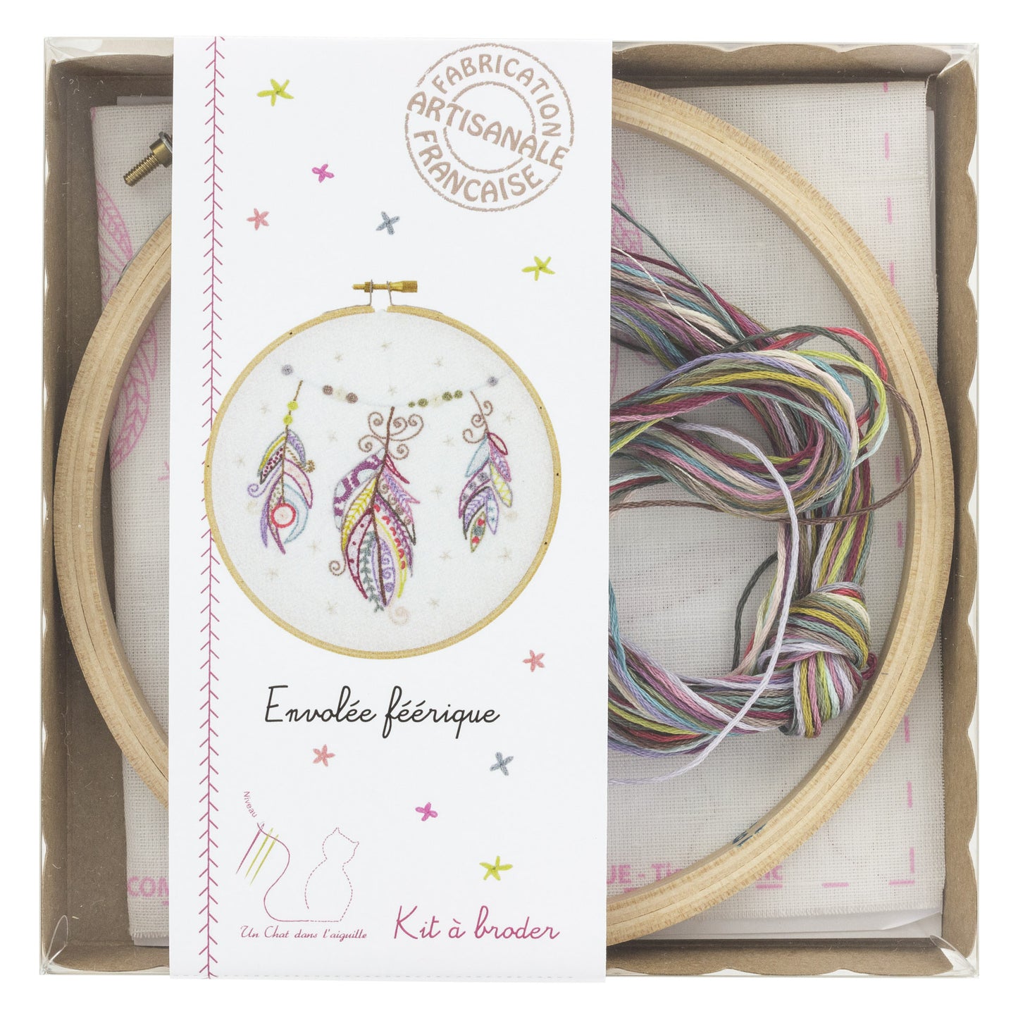 Kits de broderie - Un chat dans l'aiguille