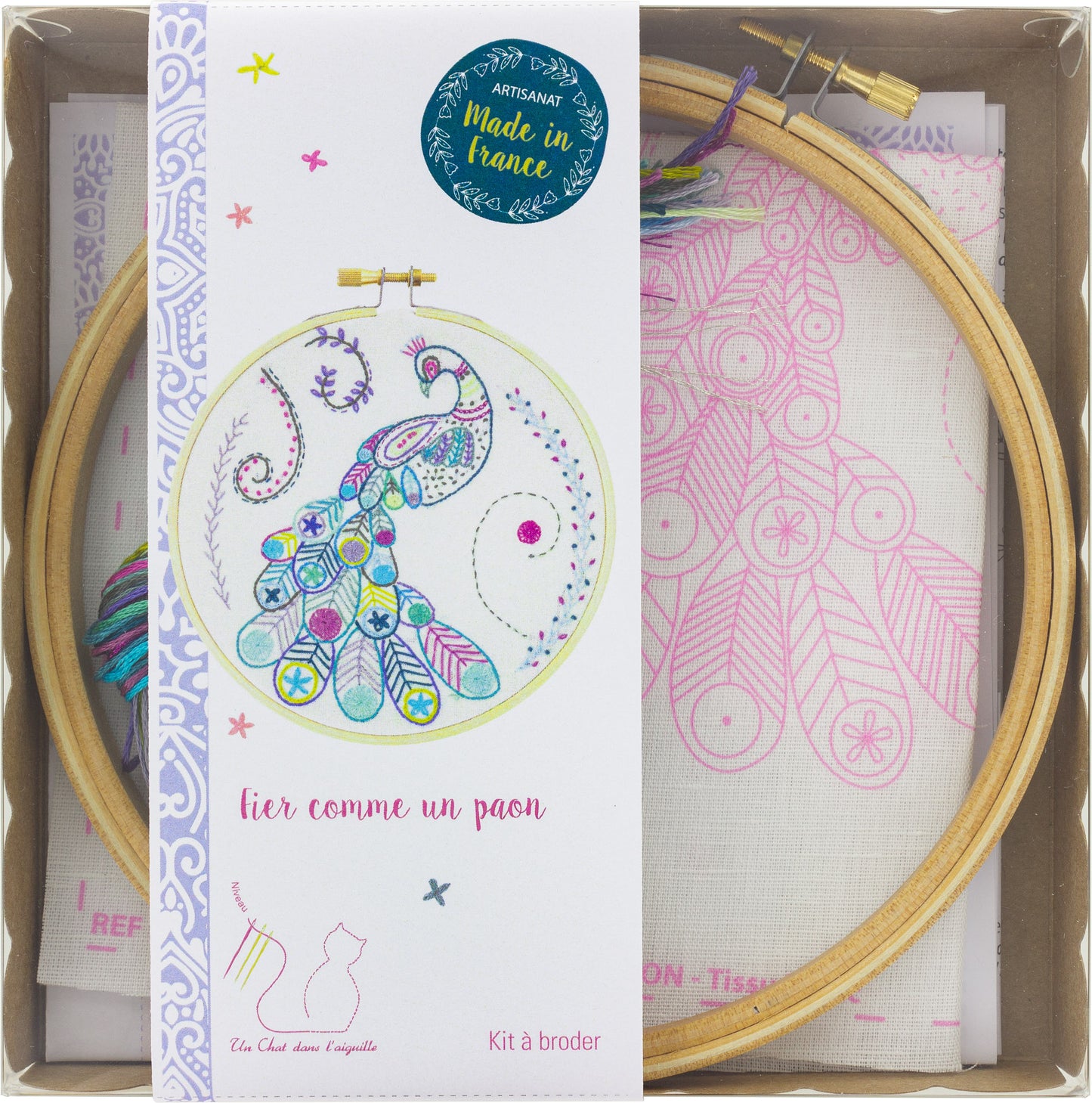 Kits de broderie - Un chat dans l'aiguille