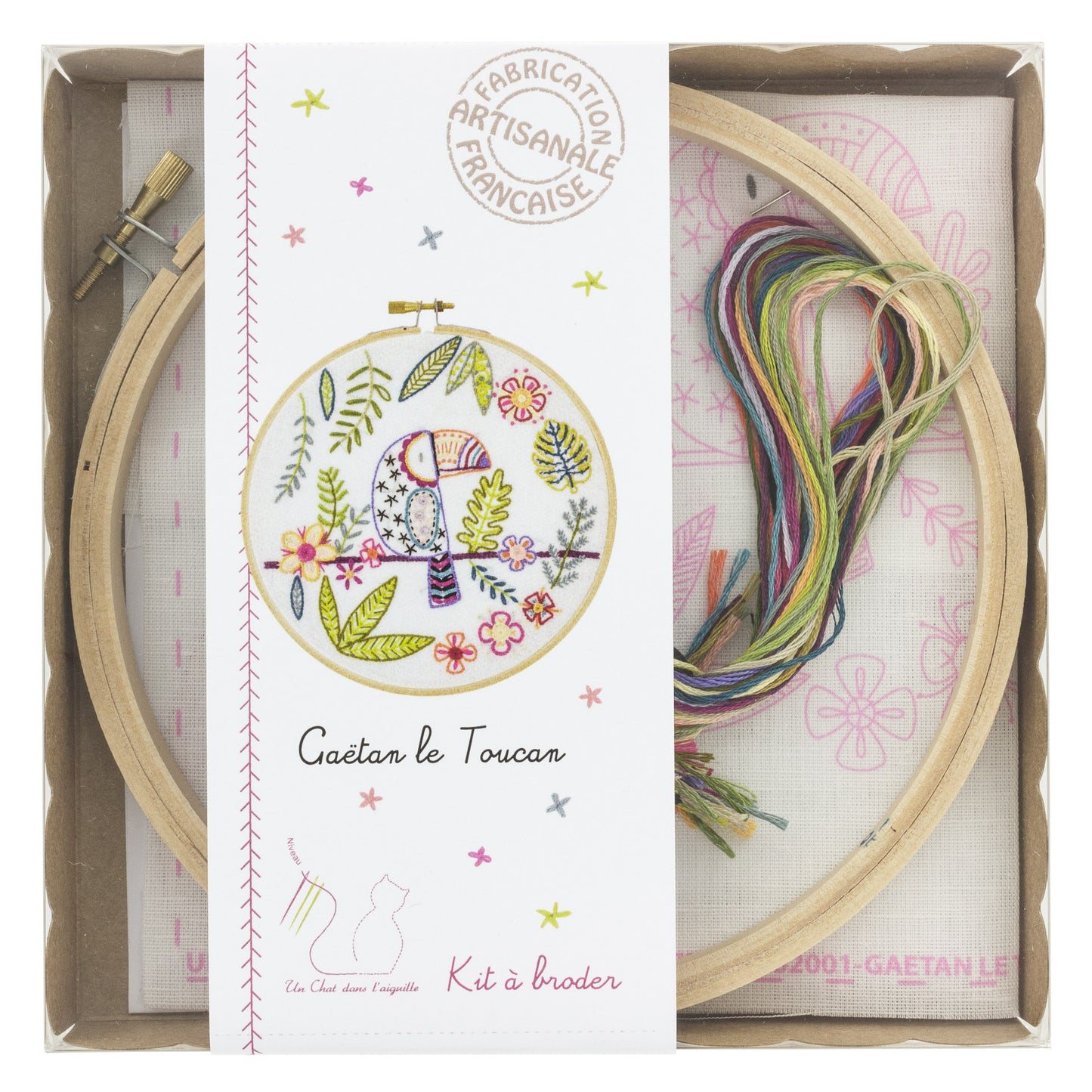 Kits de broderie - Un chat dans l'aiguille