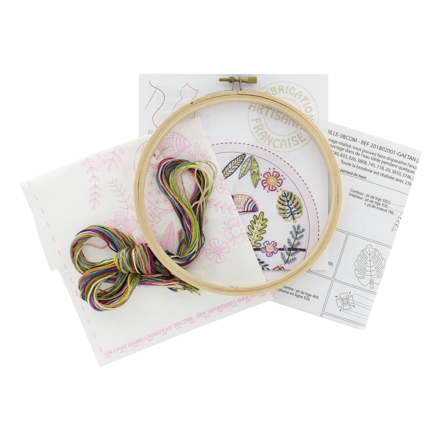 Kits de broderie - Un chat dans l'aiguille