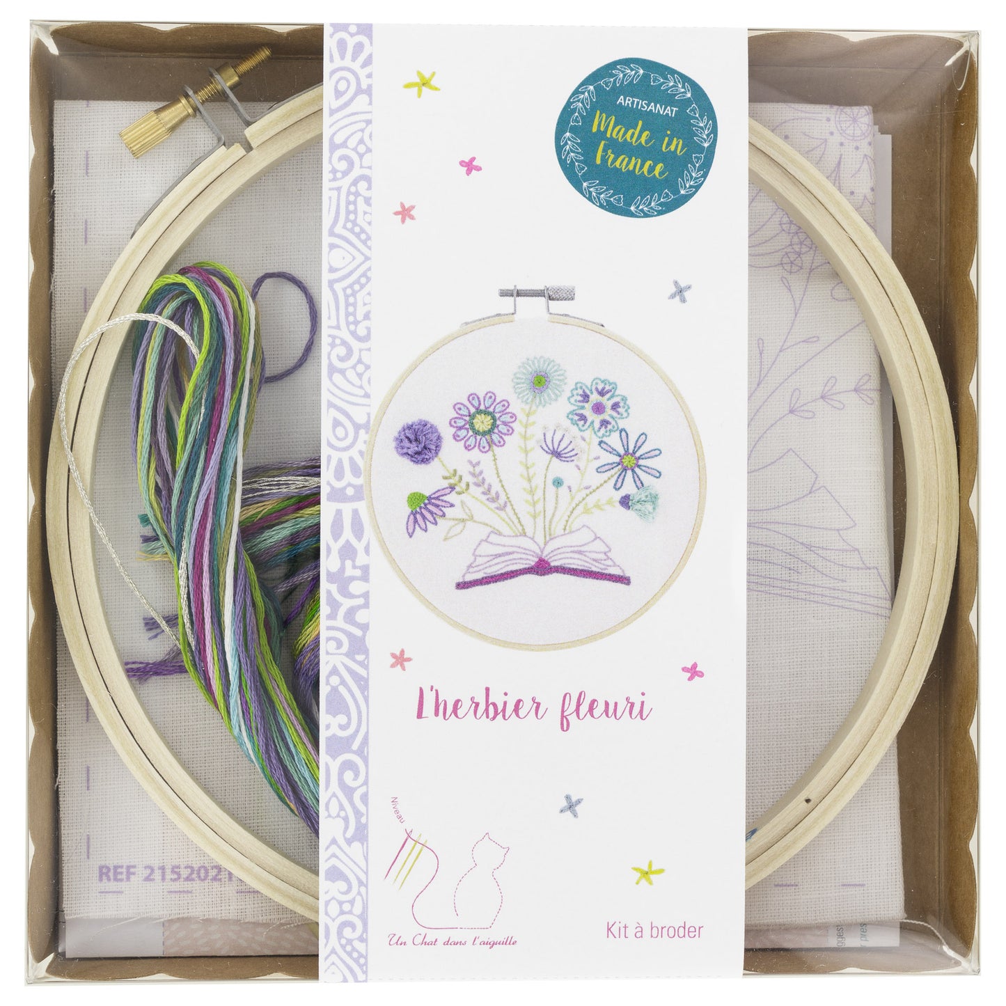 Kits de broderie - Un chat dans l'aiguille