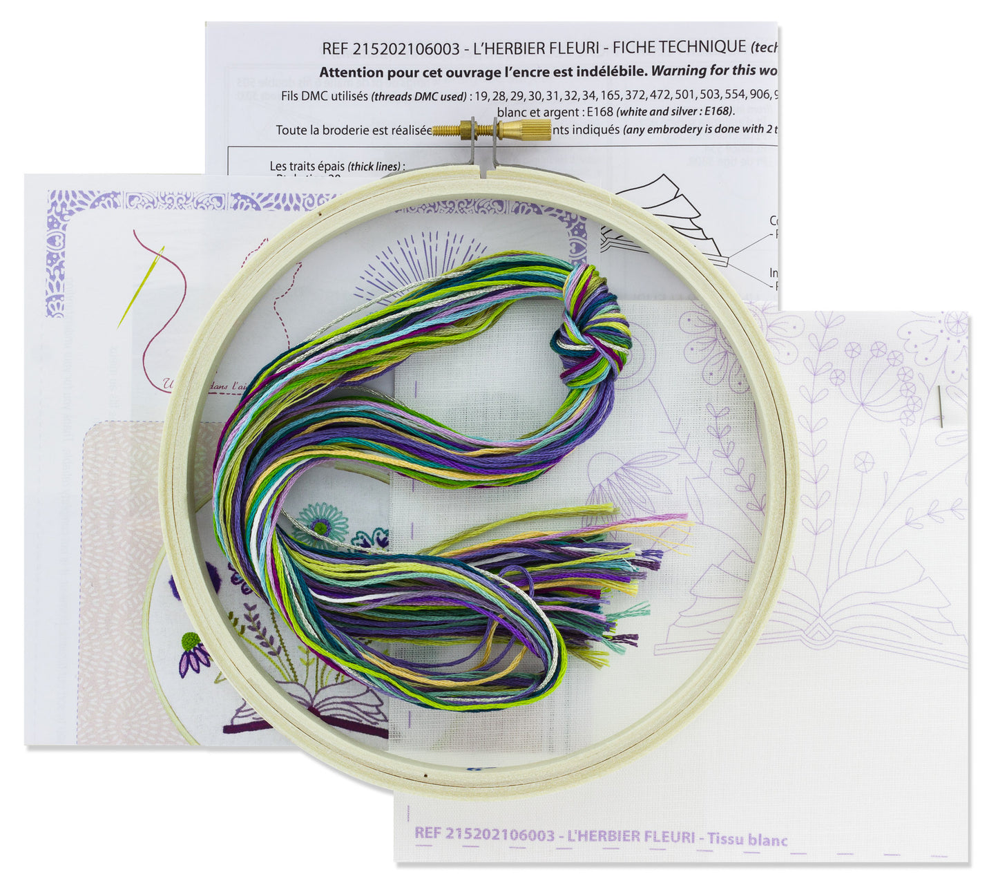 Kits de broderie - Un chat dans l'aiguille