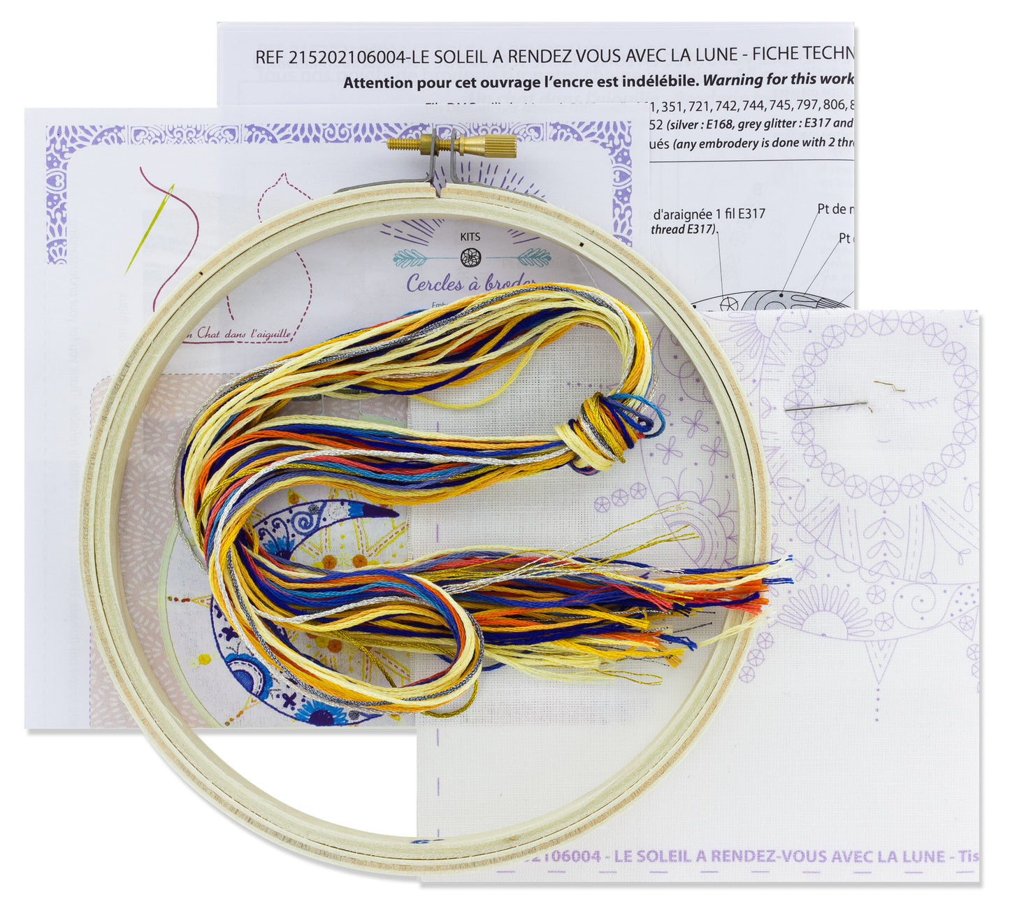 Kits de broderie - Un chat dans l'aiguille