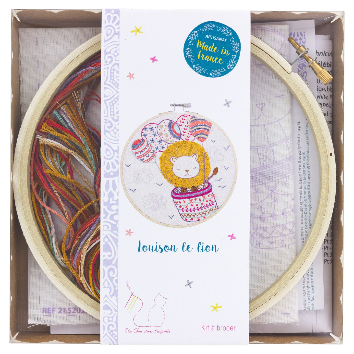 Kits de broderie - Un chat dans l'aiguille