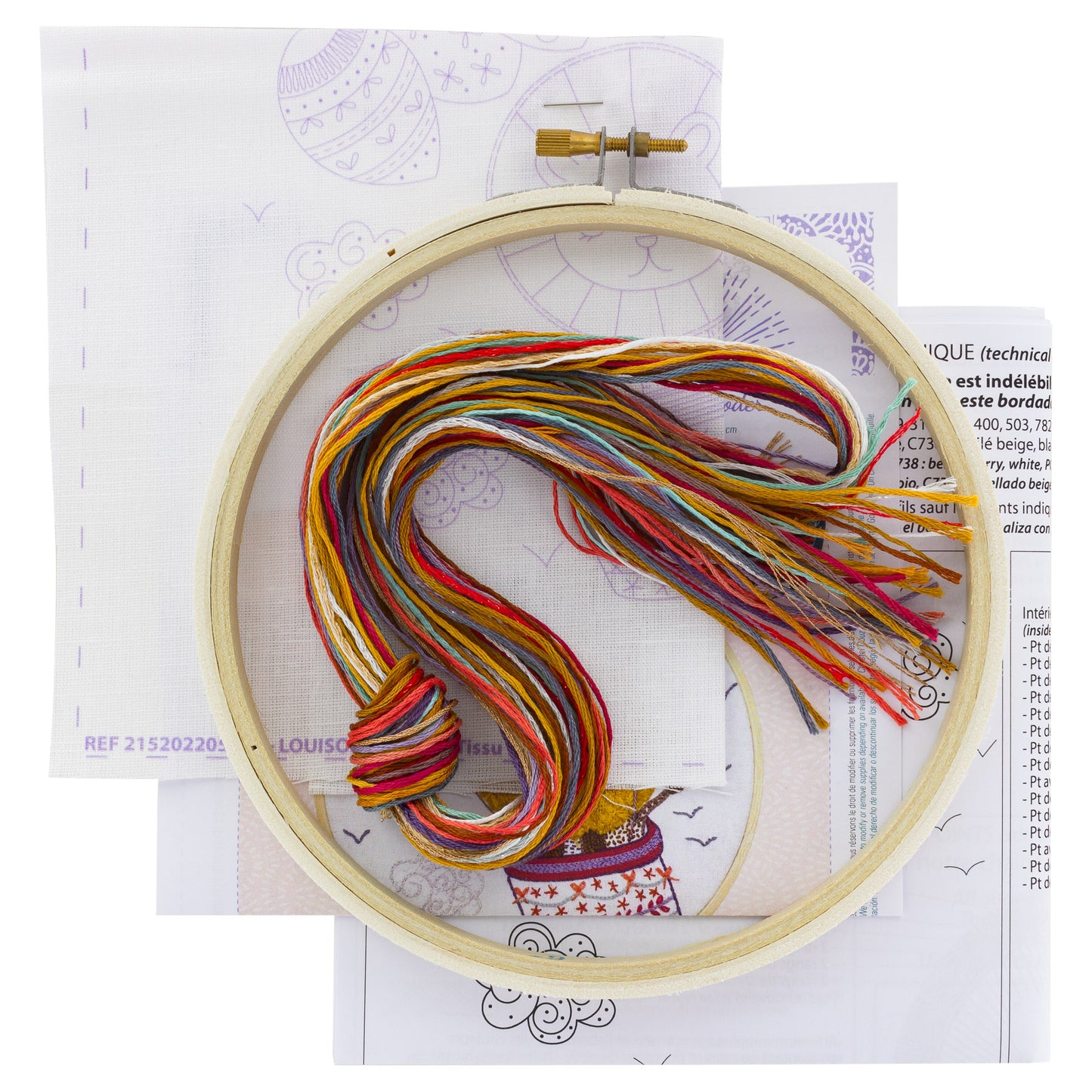 Kits de broderie - Un chat dans l'aiguille