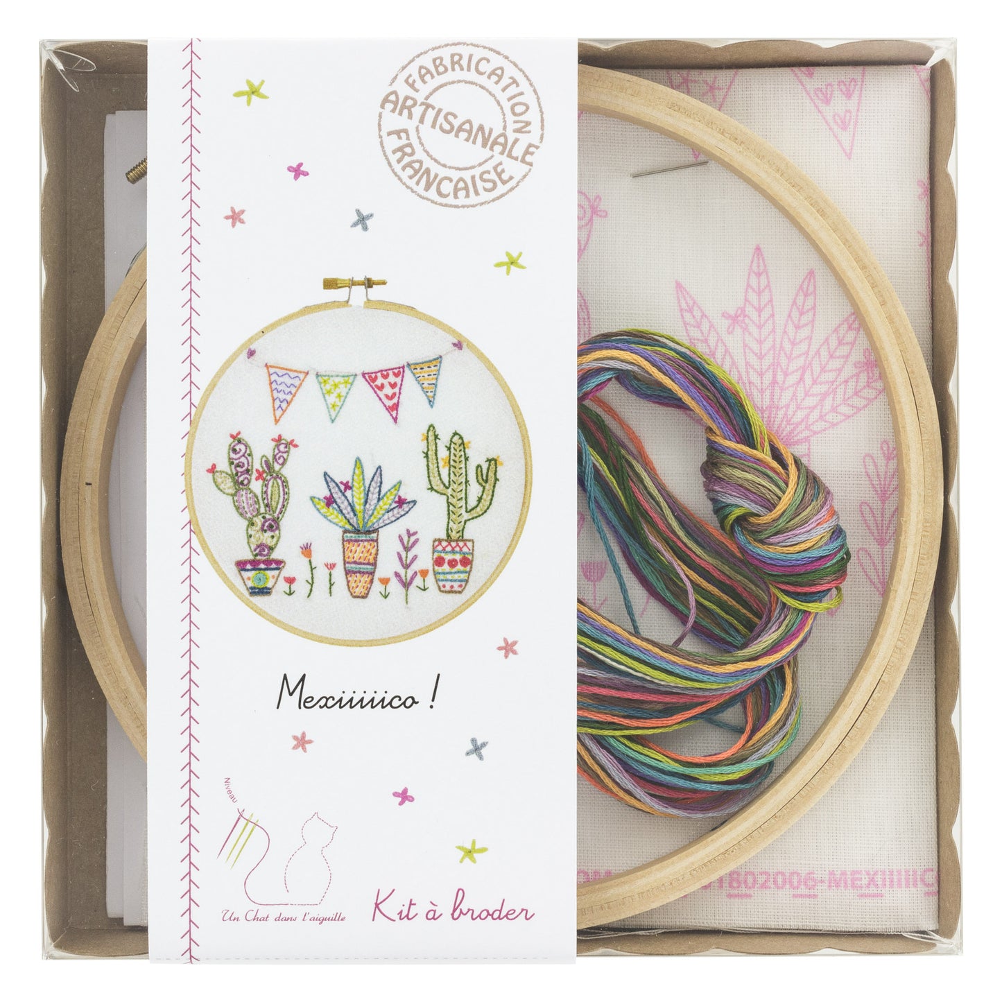 Kits de broderie - Un chat dans l'aiguille