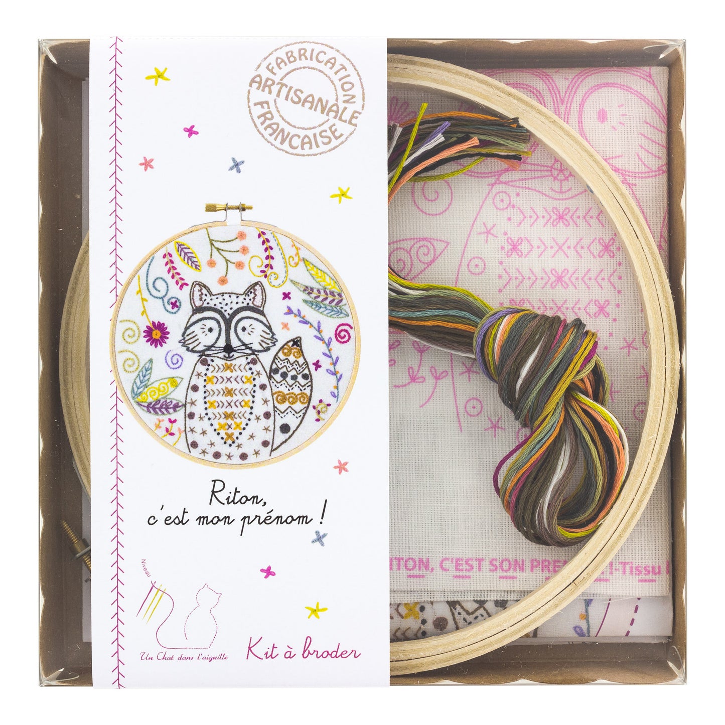 Kits de broderie - Un chat dans l'aiguille