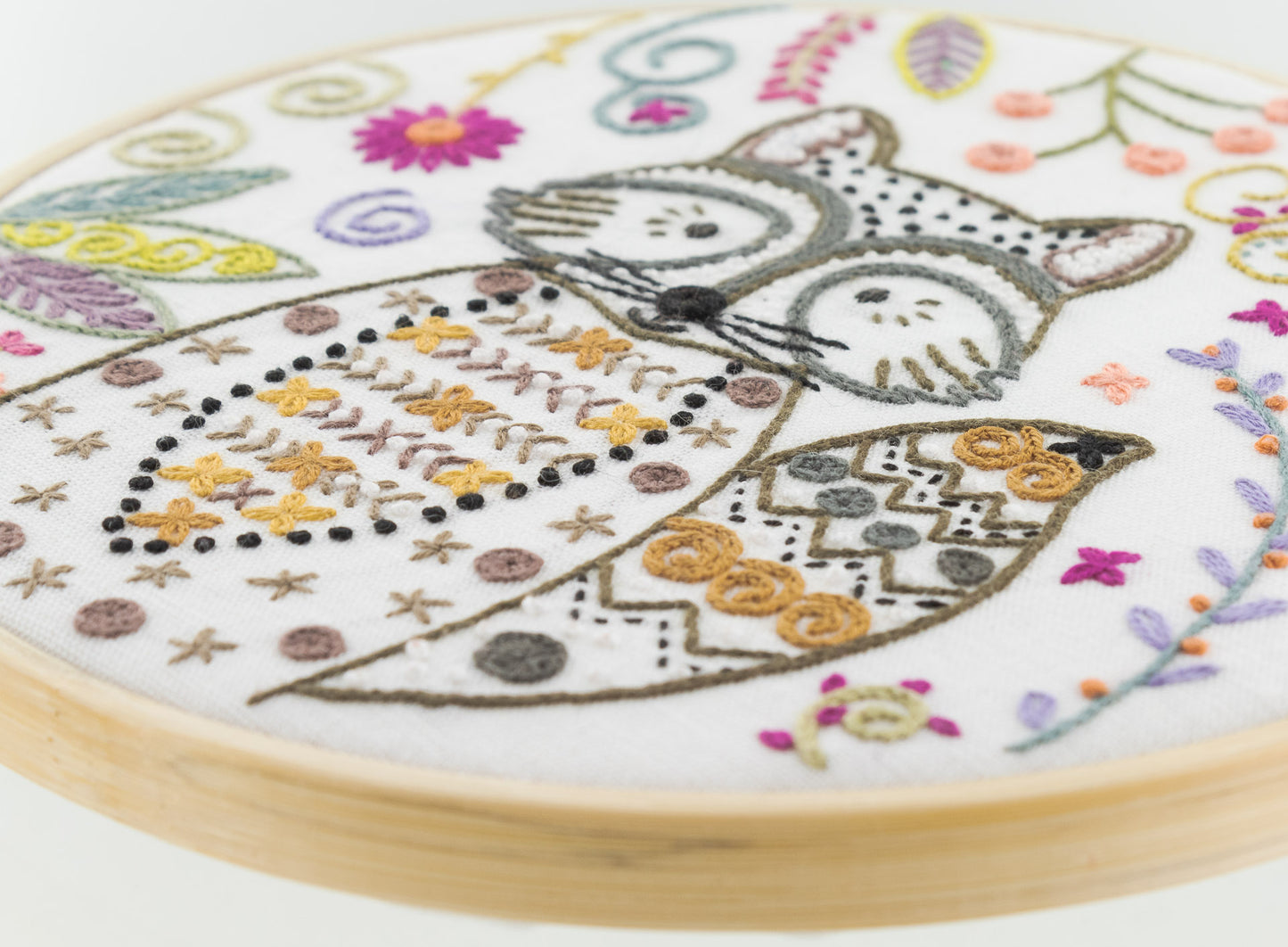 Kits de broderie - Un chat dans l'aiguille