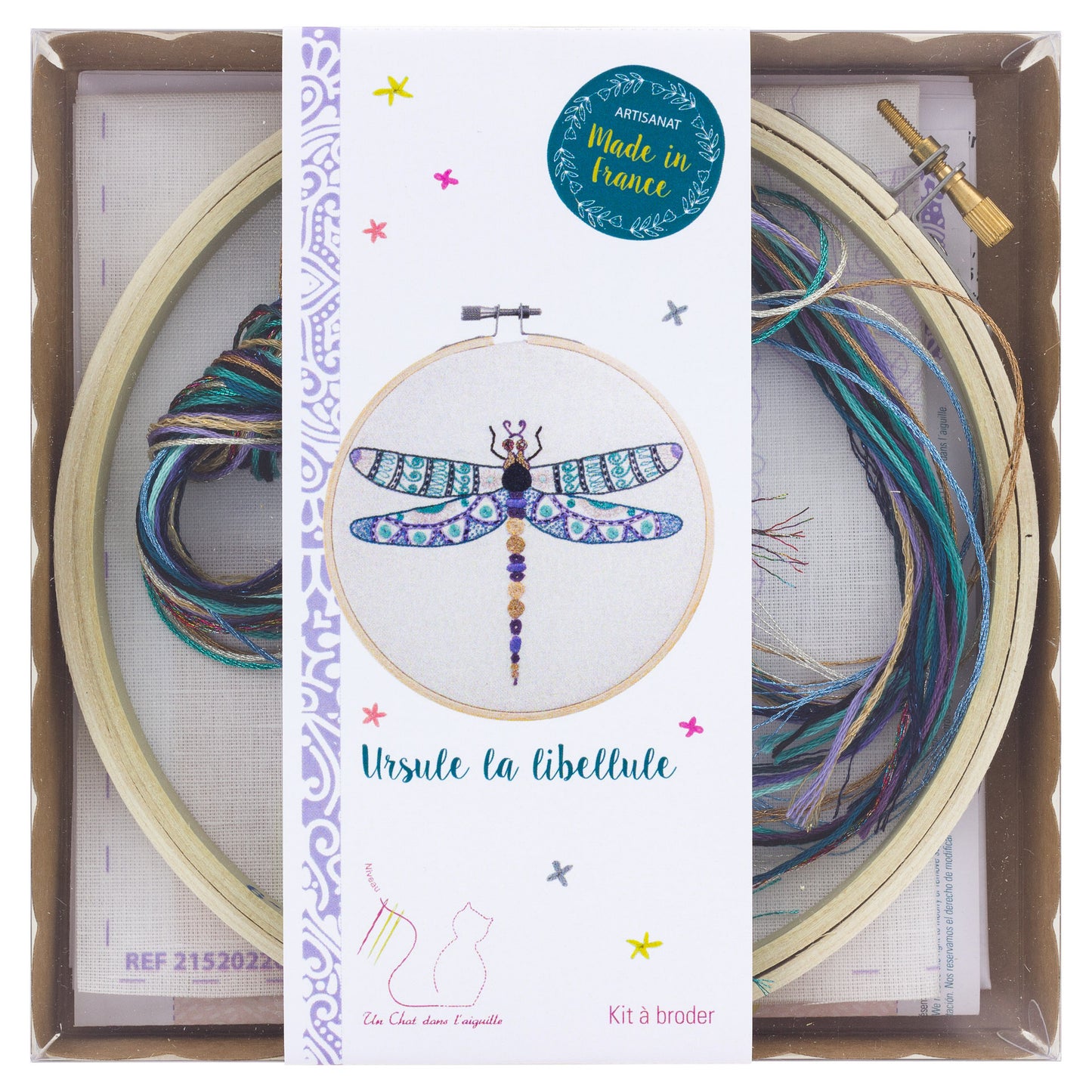 Kits de broderie - Un chat dans l'aiguille