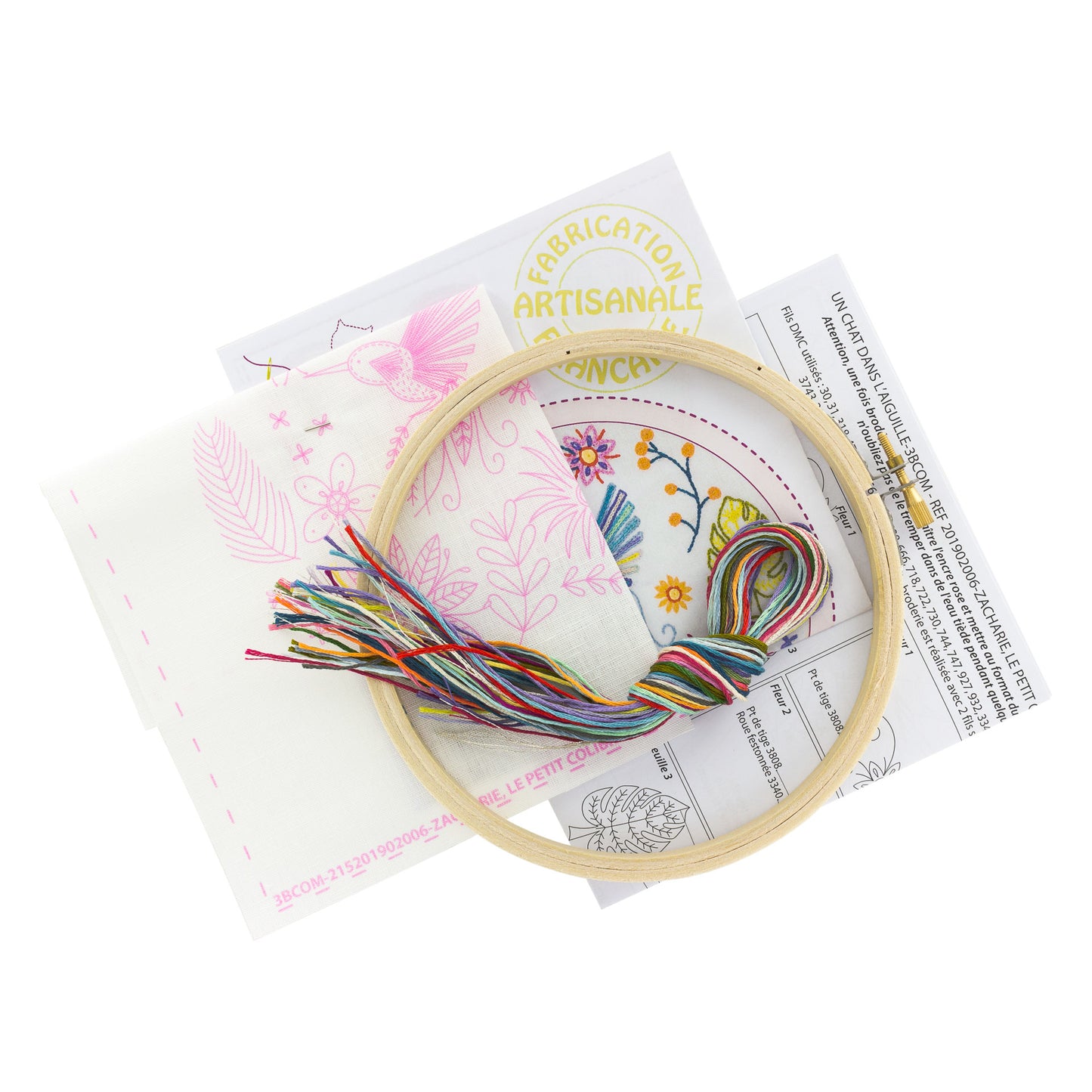 Kits de broderie - Un chat dans l'aiguille