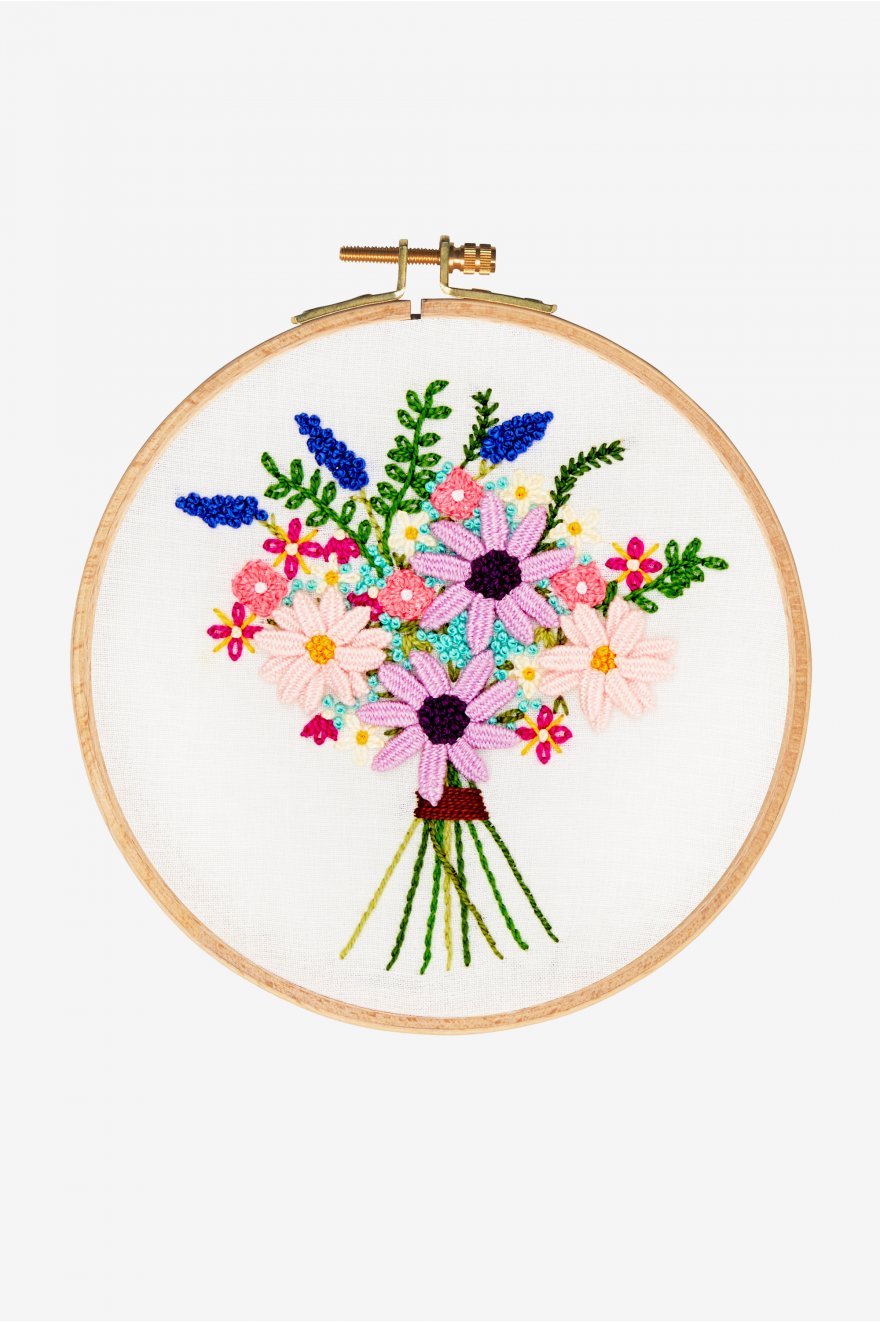 Kit de broderie - Bouquet Cosmos - DMC