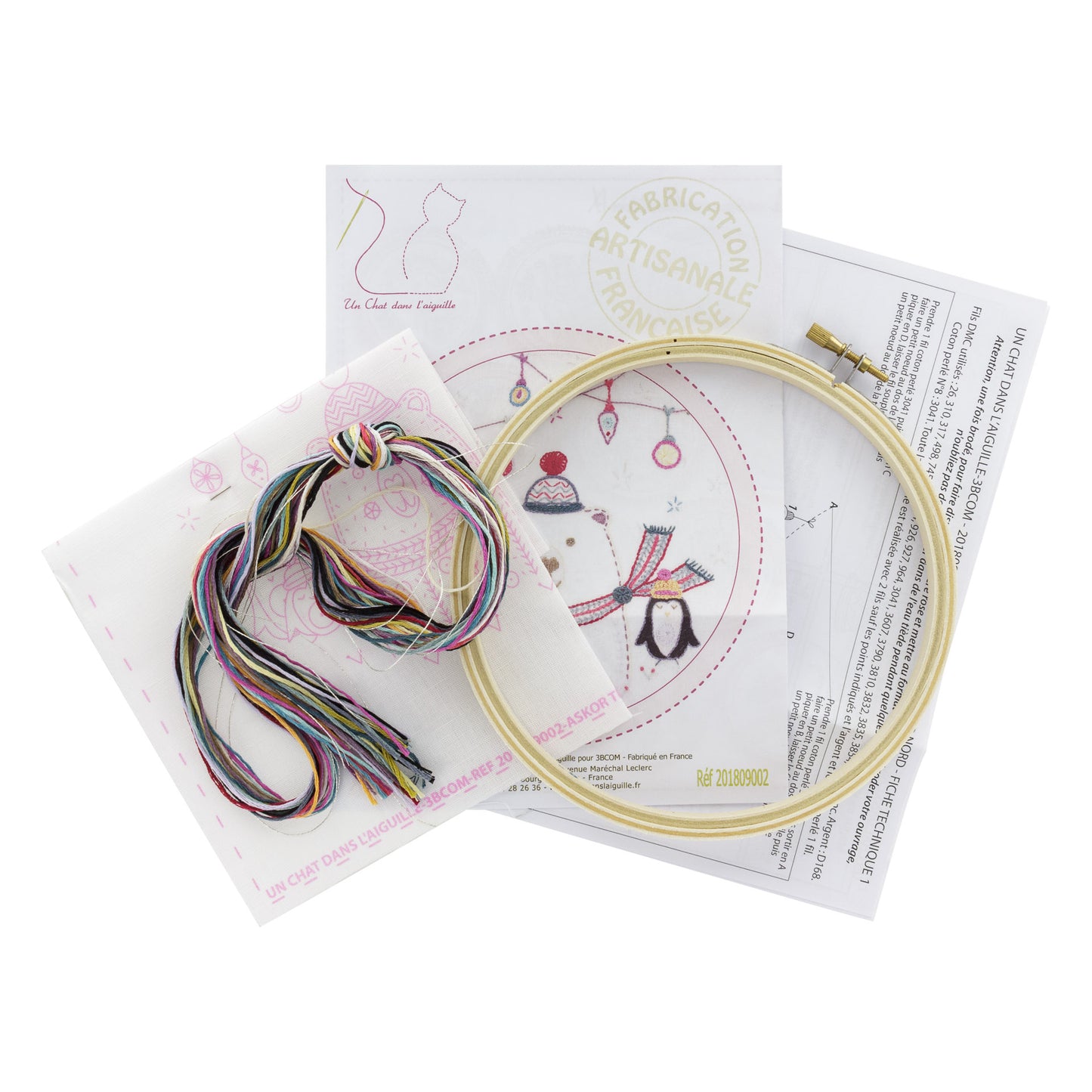 Kits de broderie - Un chat dans l'aiguille