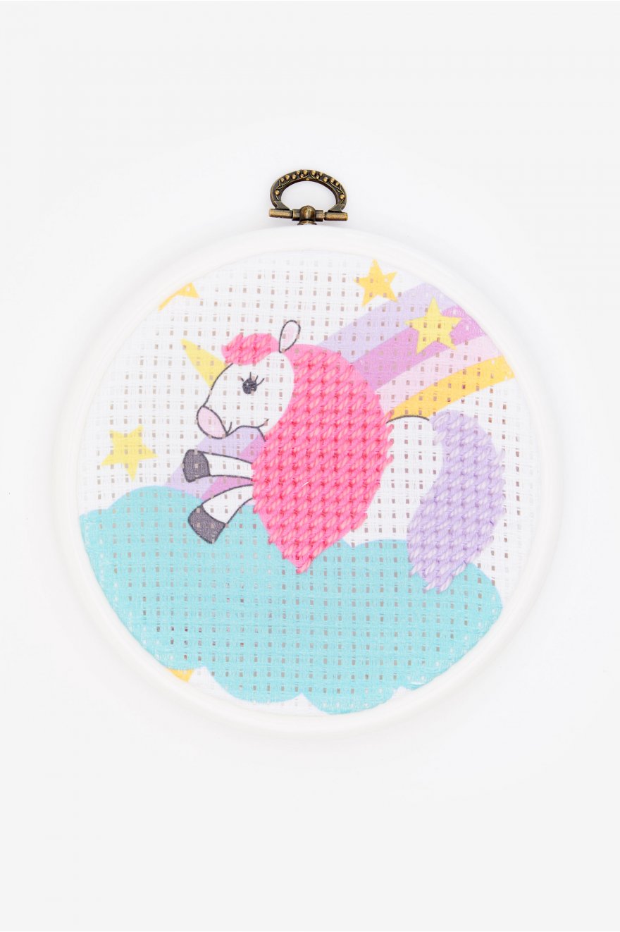 Kit de tapisserie demi point - La licorne - DMC