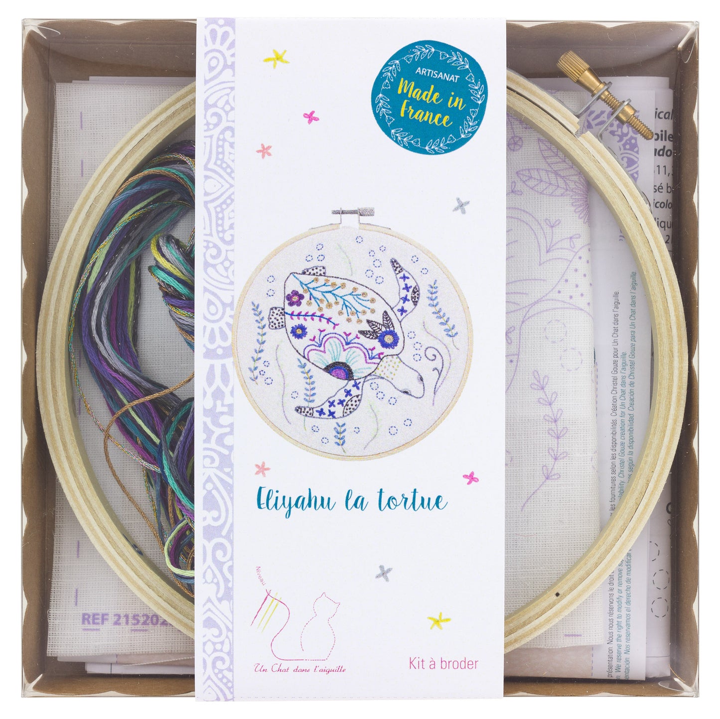 Kits de broderie - Un chat dans l'aiguille