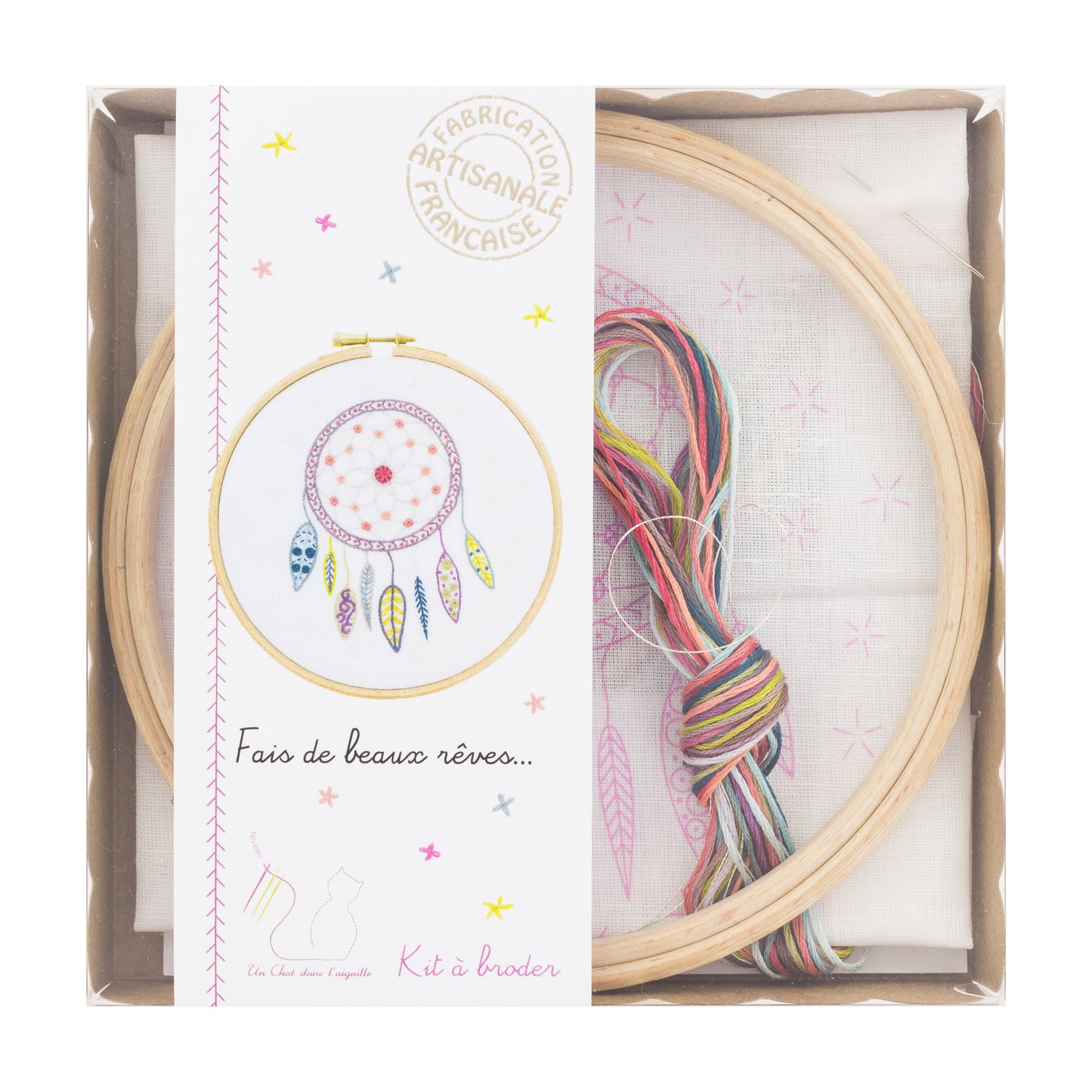 Kits de broderie - Un chat dans l'aiguille