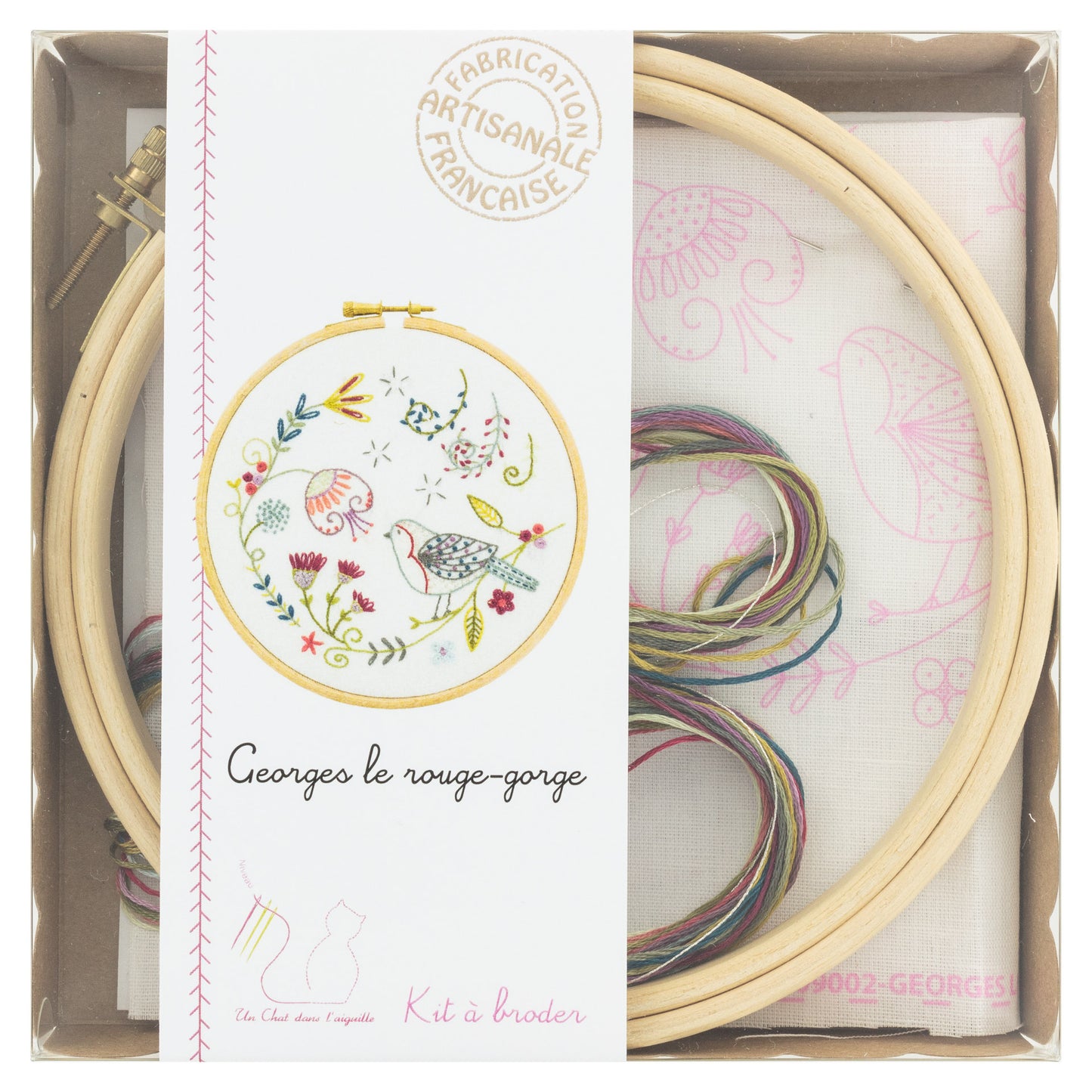 Kits de broderie - Un chat dans l'aiguille