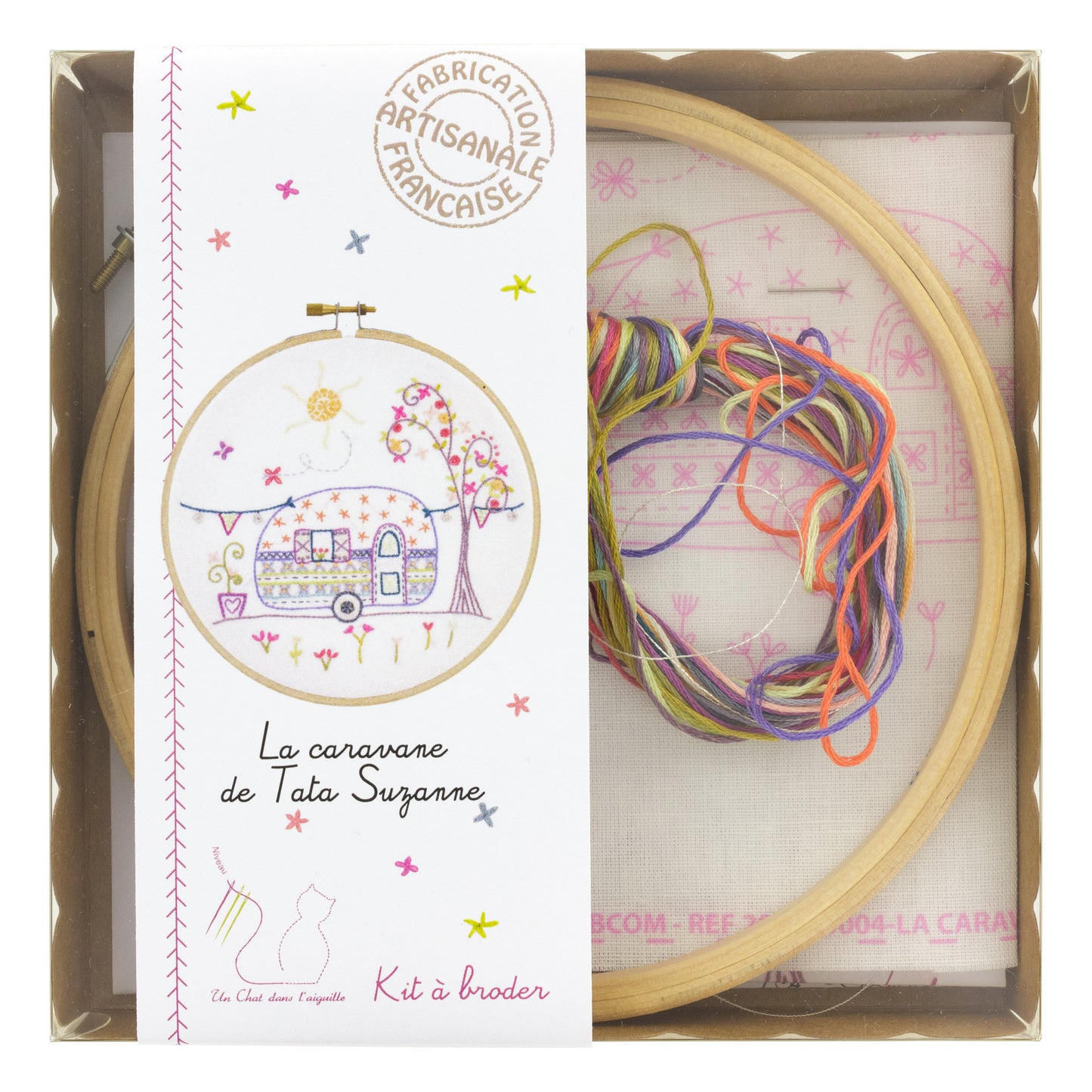 Kits de broderie - Un chat dans l'aiguille