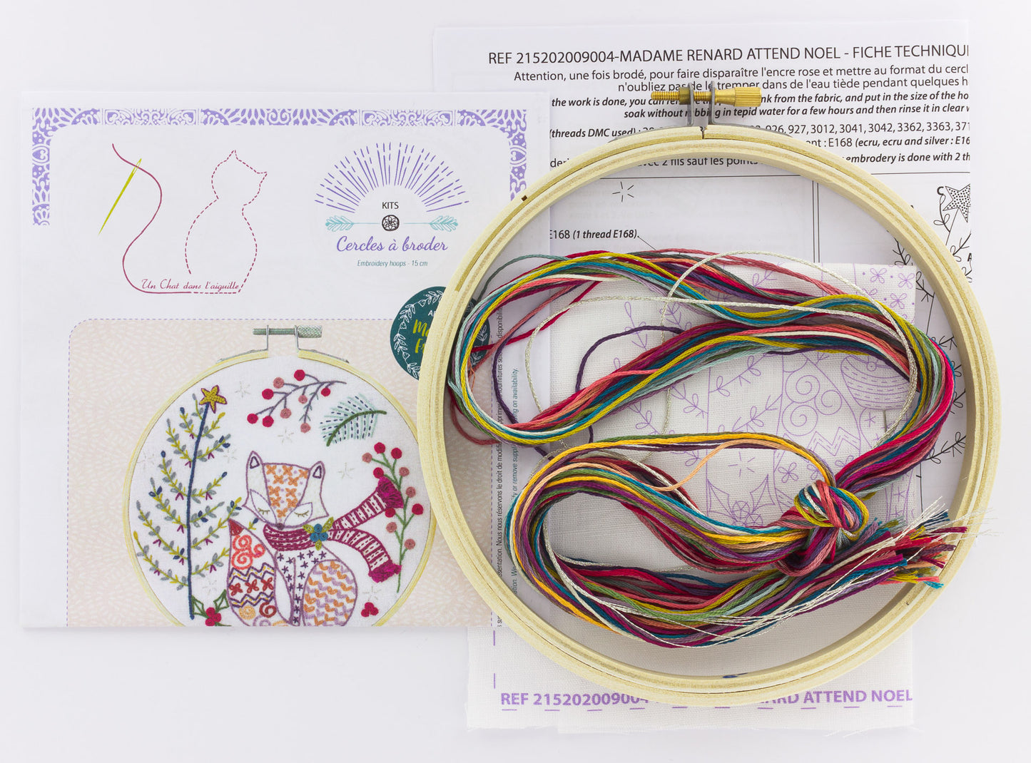 Kits de broderie - Un chat dans l'aiguille