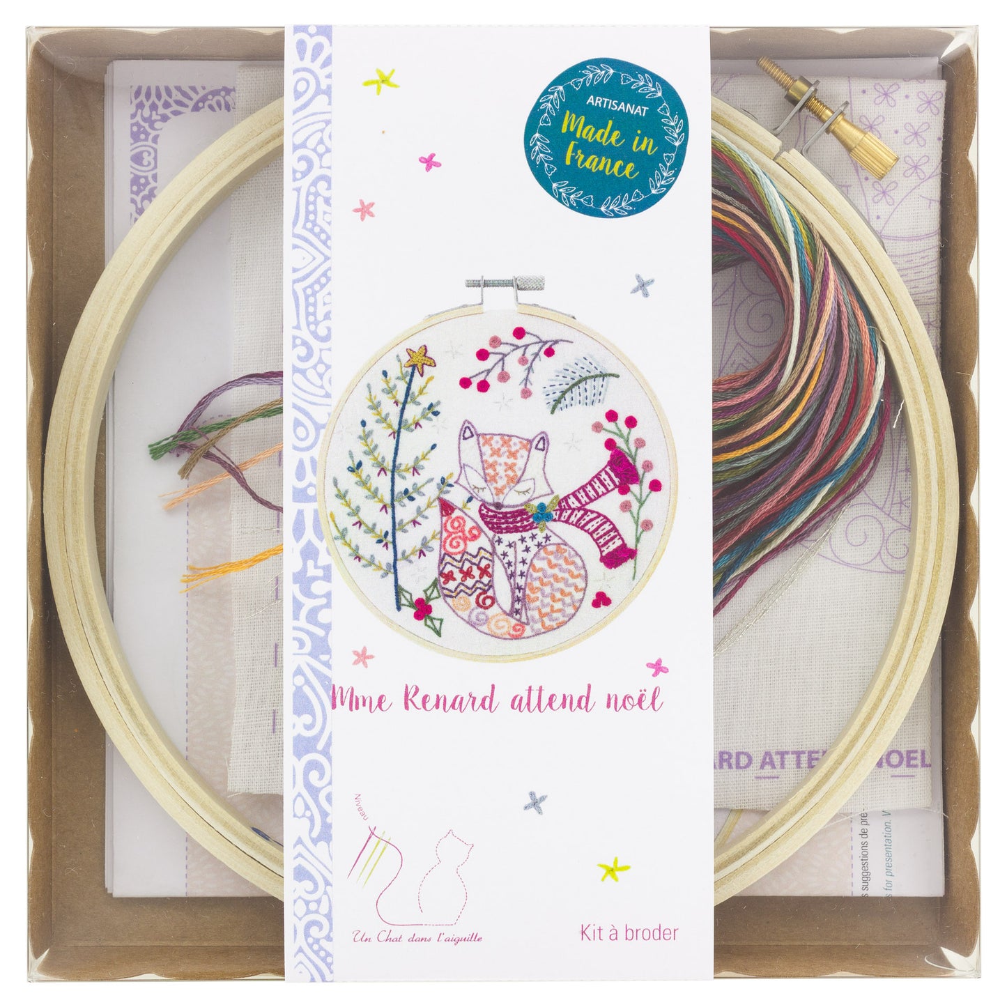 Kits de broderie - Un chat dans l'aiguille