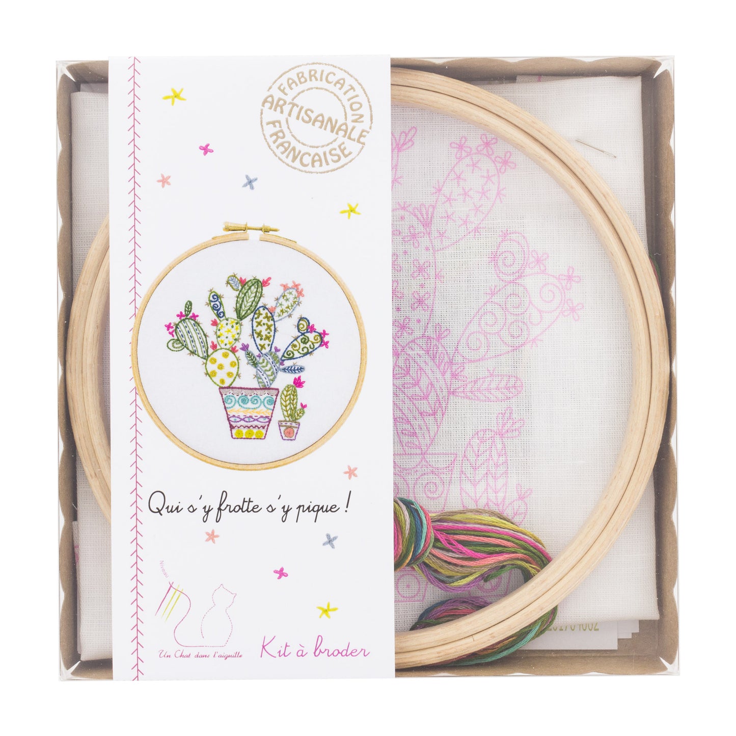 Kits de broderie - Un chat dans l'aiguille