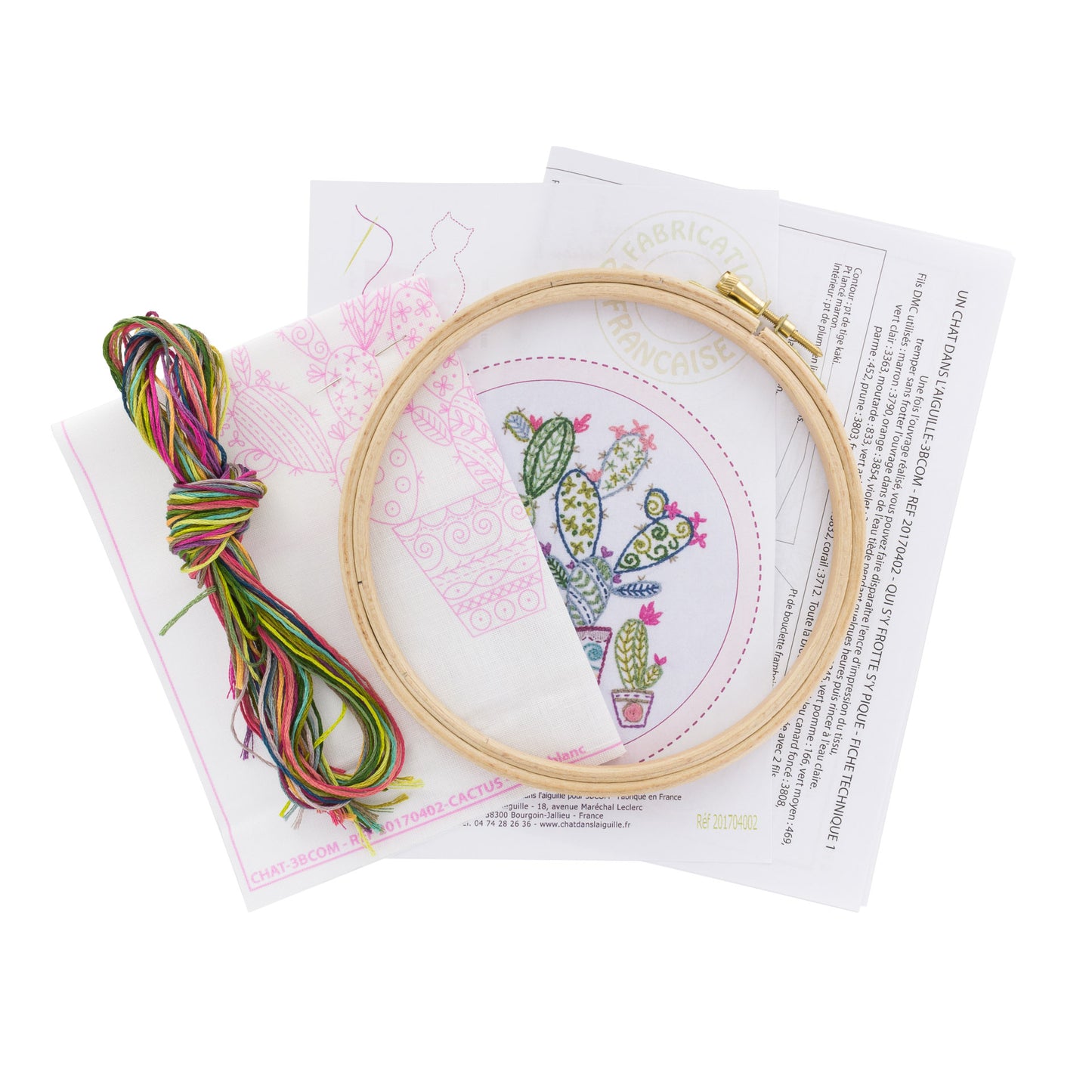 Kits de broderie - Un chat dans l'aiguille
